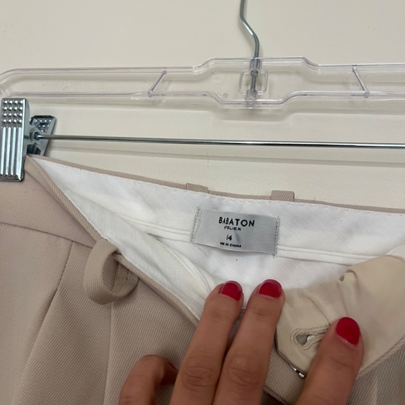 Babaton Wool Pleated Trousers size 14 - Picture 5 of 8